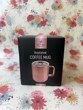 Insulated Coffee Mug in Rose Gold